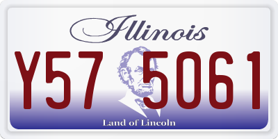 IL license plate Y575061