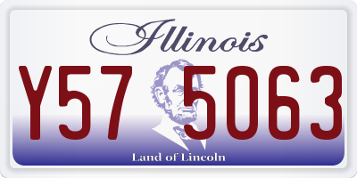 IL license plate Y575063