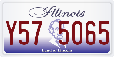 IL license plate Y575065