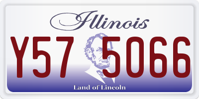 IL license plate Y575066