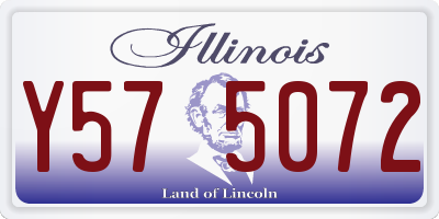 IL license plate Y575072