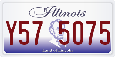 IL license plate Y575075