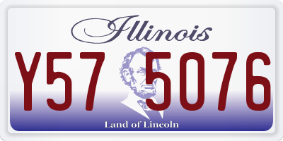 IL license plate Y575076