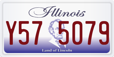 IL license plate Y575079
