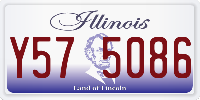 IL license plate Y575086