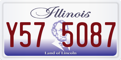 IL license plate Y575087