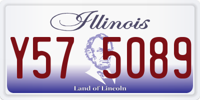 IL license plate Y575089