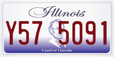 IL license plate Y575091