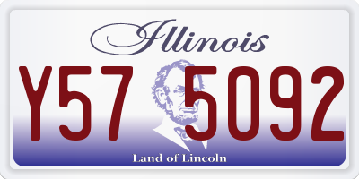 IL license plate Y575092