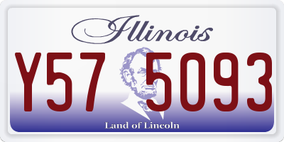 IL license plate Y575093
