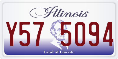 IL license plate Y575094