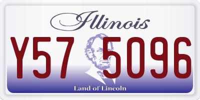 IL license plate Y575096