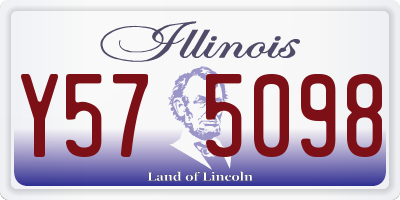IL license plate Y575098