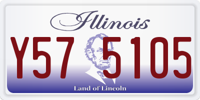 IL license plate Y575105