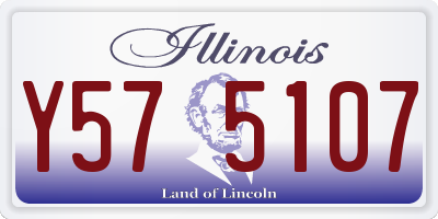 IL license plate Y575107