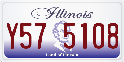 IL license plate Y575108