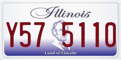 IL license plate Y575110