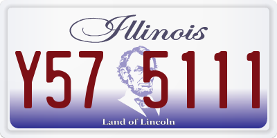 IL license plate Y575111