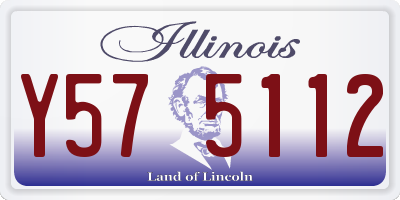 IL license plate Y575112
