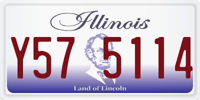 IL license plate Y575114
