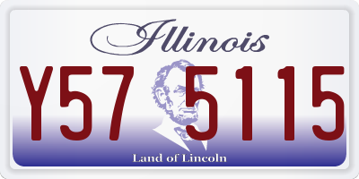IL license plate Y575115