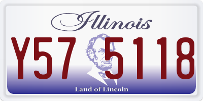 IL license plate Y575118