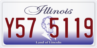 IL license plate Y575119