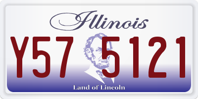 IL license plate Y575121