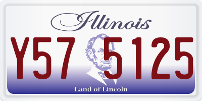 IL license plate Y575125