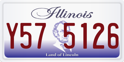 IL license plate Y575126