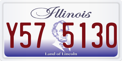 IL license plate Y575130