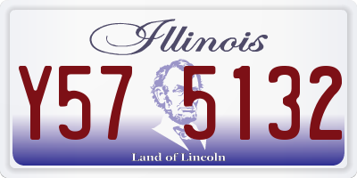 IL license plate Y575132