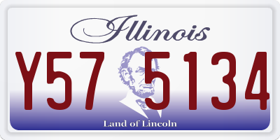 IL license plate Y575134
