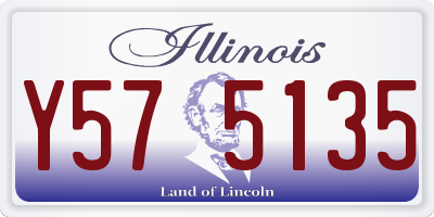 IL license plate Y575135