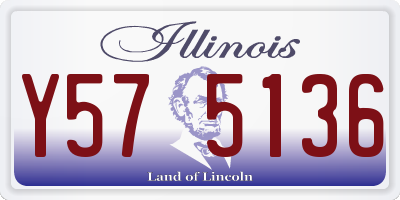 IL license plate Y575136