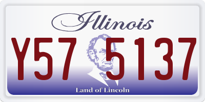 IL license plate Y575137