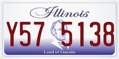 IL license plate Y575138