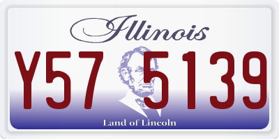 IL license plate Y575139