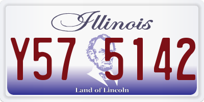 IL license plate Y575142