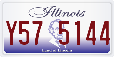 IL license plate Y575144