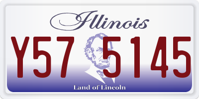 IL license plate Y575145