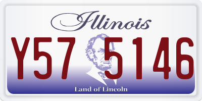 IL license plate Y575146