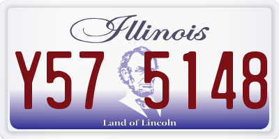 IL license plate Y575148