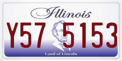 IL license plate Y575153