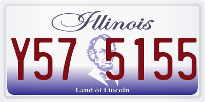 IL license plate Y575155