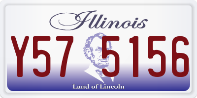 IL license plate Y575156