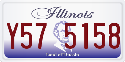 IL license plate Y575158