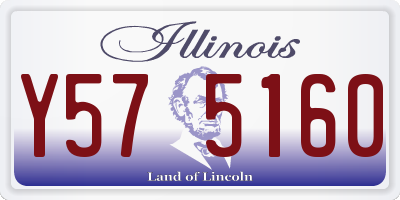 IL license plate Y575160