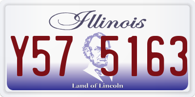 IL license plate Y575163