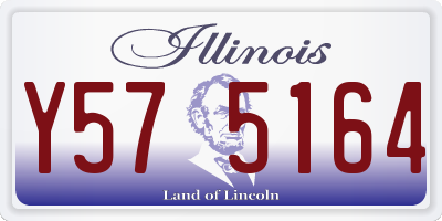 IL license plate Y575164